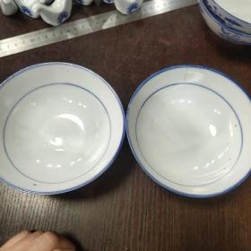 益阳资江瓷厂碗二个（8212）