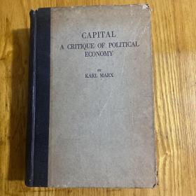 《CAPITAL A CRITIQUE OF POLITICAL ECONOMY》1906版德文 马克思资本论-政治经济的必要性