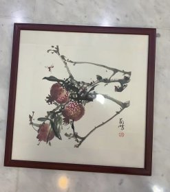 冯敬时小品，，33*33，框尺寸48*48厘米