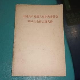 中国共产党第八届中央委员会第八次全体会议件