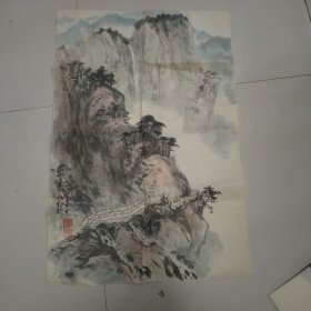 李金亭山水画一张