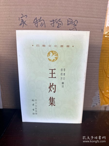 巴蜀文化丛书：王灼集（繁体竖排版）（9品）