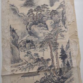 陈继儒山水画（明代文学家，书画家）