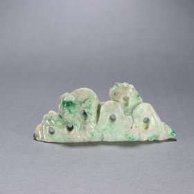 清 翡翠山子摆件