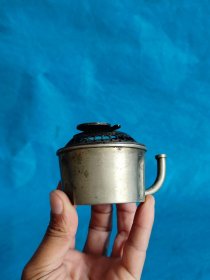清代，老铜熏香炉，案头书桌摆设佳品，直径11.8/7厘米/高5.3厘米，完整无损，保老保真。