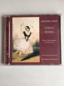 欧美版CD/拥有“芭蕾之冠”美誉之经典作品　亚当两幕芭蕾《吉赛尔》两碟***《吉赛尔》的音乐格调新颖，充满旋律美和戏剧性，阿道夫·亚当为了在音乐中体现出浪漫主义的意境、表达特定人物的情绪变化，首次在舞剧音乐中使用了主题旋律贯穿的手法。