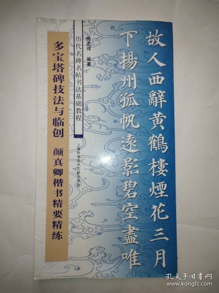 历代名碑名帖书法基础教程：多宝塔碑技法与临创 颜真卿楷书精要精练