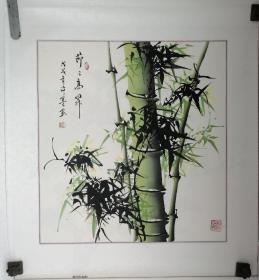 寓意美好的一幅《节节高升》， 品如图 己装裱 拍后即认可 包邮 许墨，职业画家，擅写意花鸟画，尤以梅、兰、竹、菊及虫、草、动物小品最为擅长。其作品入选2009、2011、2012年山东美协国画展优秀作品展，2013年入选《山东省100书画名家优秀作品集》、被《当代书画》杂志评选为“当代最具潜力的青年书画家”之一。现为山东美术家协会会员、中国国画家协会会员、中原国画花鸟画研究会理事