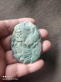 老独玉连年有余牌.