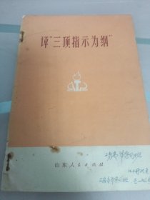 “三项指示为纲”