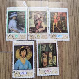 外国邮票  5枚   1987年  实物拍照  所见所得  易损……商品  审慎下单   恕不退货