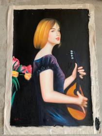 编号465，手绘油画
作者:尚谊
尺寸：100×70cm
实物拍摄，一物一图