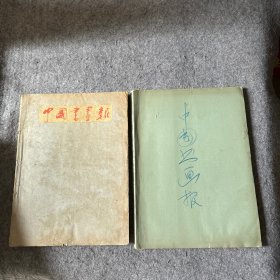 中国书画报 1986-1987年合订本两册   创刊号-54期 （内有划线）