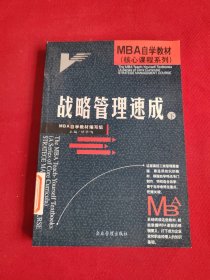 MBA自学教材--战略管理速成(下)