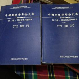 中国刑法学年会文集.2003年度.第二卷.刑法实务问题研究