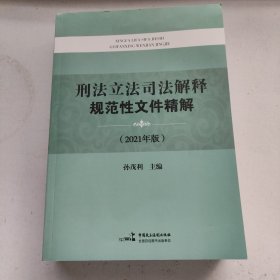 刑法立法司法解释规范性文件精解(2021年版)