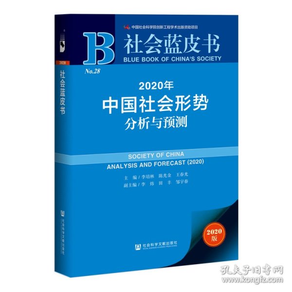 社会蓝皮书：2020年中国社会形势分析与预测