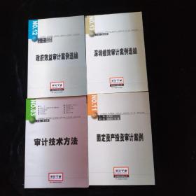 深圳绩效审计案例选编、 审计技术方法、固定资产投资审计案例、政府效益审计案例选编【4本合售】