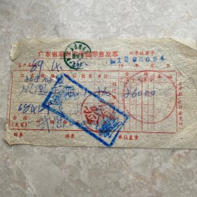 广东省潮州市商品零售发票 1989年