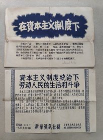 新华社 新闻展览照片1957年7月 在资本主义制度下 （照片24张；8开宣传画二张；对应照片文字说明书5页）