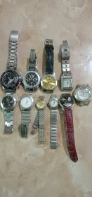 一堆旧手表(10个，均不走动，仅当配件卖)