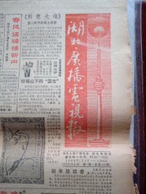 湖北广播电视报1988年全年47张第1期至48期（少1张）