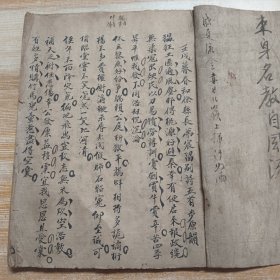 清代毛笔手抄《涉县志史料 诗文等》陈润亭，杨三珠《炉山记》 任自强《重修关帝观音阁》 张昇《重修涉志县记》 墓志铭表 等名人文章，原装22筒子页，44面