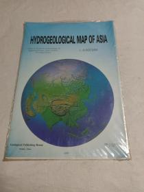 英文版:亚洲水文地质图 比例尺1:8000000