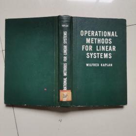 OPERATIONAL METHODS FOR LINEAR SYSTEMS（线性系统用运算法 英文版）