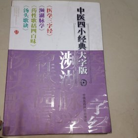 中医四小经典大字版：《医学三字经》《濒湖脉学》《药性歌括四百味》《汤头歌诀》