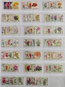 日本信销邮票～《礼仪之花》1-20集，98全，邮戳随机。