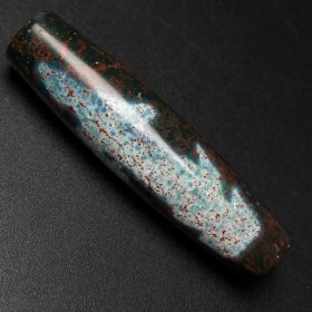 藏区回流老料满朱砂【观音天珠】