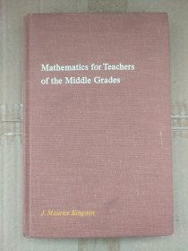 Mathematics for teachers of the middle Grades 中学教师数学 1966年