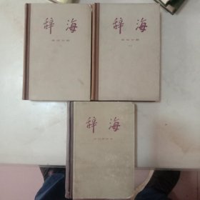 辞海：语词分册上下册，语词增补本