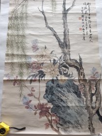 上海老画家胡振花鸟作品