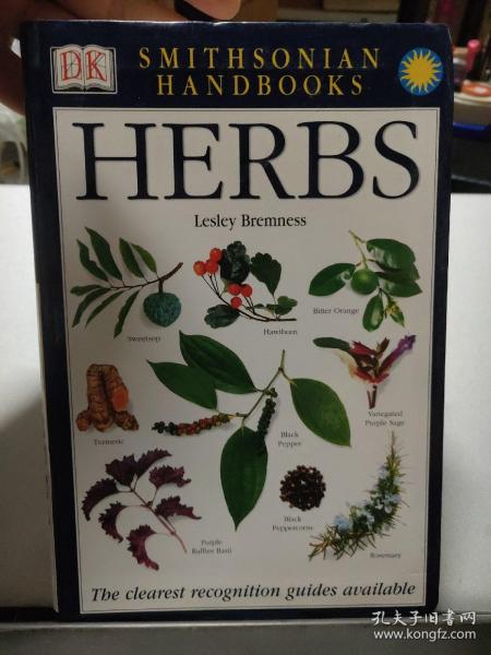 DK Smithsonian Handbooks Herbs:The Clearest recognition guides available 草药手册，DK出品，清晰且全面图片是鉴别草药最好的指南