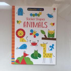 Usborne minis Sticker Shapes Animals 贴纸形状动物