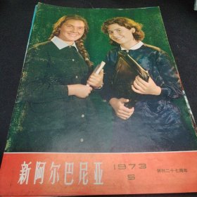 新阿尔巴尼亚画报1973年第4、5、6期；1974年第1期；1975年第1、2、5、6期；1976年第1、2期总共10本合售。