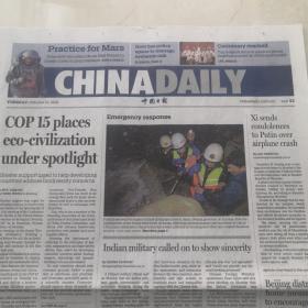 中国日报（英文版）刊登吉林小伙扎根长白山地区（松岭雪村）移植火山岩艾草