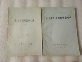 庆大霉素发酵岗位操作法+庆大霉素发酵工艺工程、2本合售【油印本】有现货请放心订购】