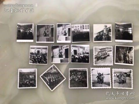 照片十六张，时代特色浓烈！红卫兵手捧红宝书、解放军毛泽东思想宣传队演出等！