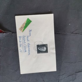 1960德国皮克总统小型张邮票首日封