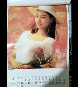 1994年挂历港星 香港明星李嘉欣、曾华倩、温碧霞 、刘嘉玲、 王祖贤 、罗美薇、 张曼玉、 周润发、 王祖贤、 、张曼玉、 张敏、 叶玉卿 利智13张全75×52cm