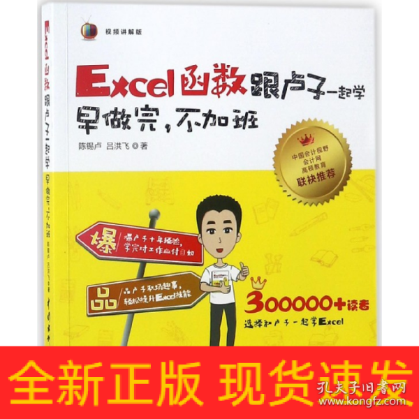 Excel函数跟卢子一起学　早做完，不加班（全彩视频讲解版）