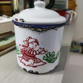 山羊牌搪瓷茶缸(1974年西安人民搪瓷厂)