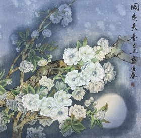 留春色墨画