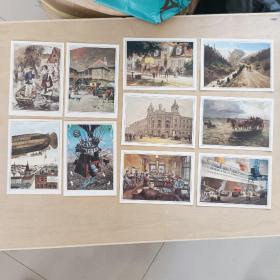 德国邮政历史500周年明信片10全 ，绘画明信片，印刷精美，品相好，表面无划痕污渍，带塑料外套，四角尖，几乎全新。
Fx01