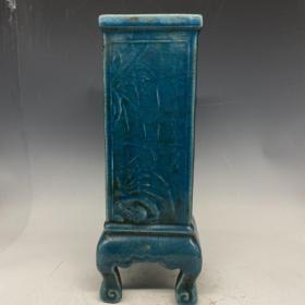 收藏品！大周柴窑笔筒！尺寸32＊12厘米！
本品器型周正，釉色漂亮，老化明显，磨损自然，保存完好，品相如图，值得收藏。