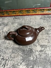 注浆竹段紫砂壶一把