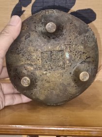 古董 古玩收藏 铜器 铜香炉 传世铜炉 回流铜香炉 纯铜香炉 长13厘米,宽13厘米,高8.5厘米,重量2斤